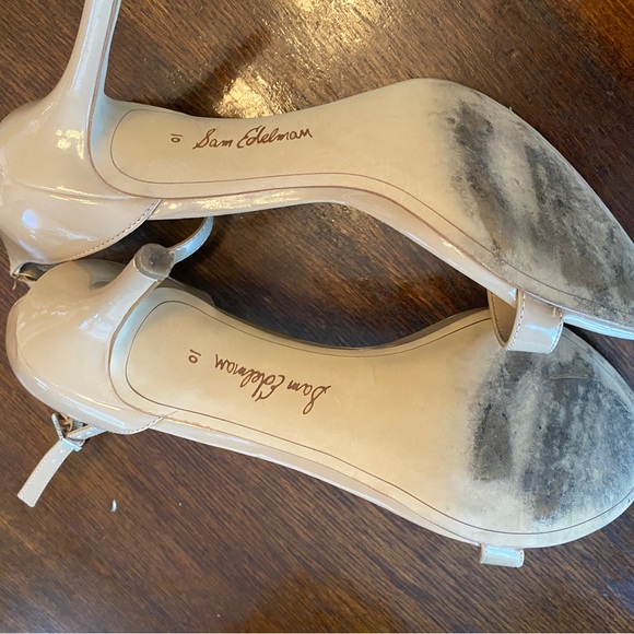 Sam Edelman Nude Patent Patti Dress Sandal - Size 10 - Picture 8 of 9